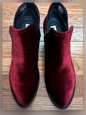 Red Velvet Steve Madden Ankle Boots